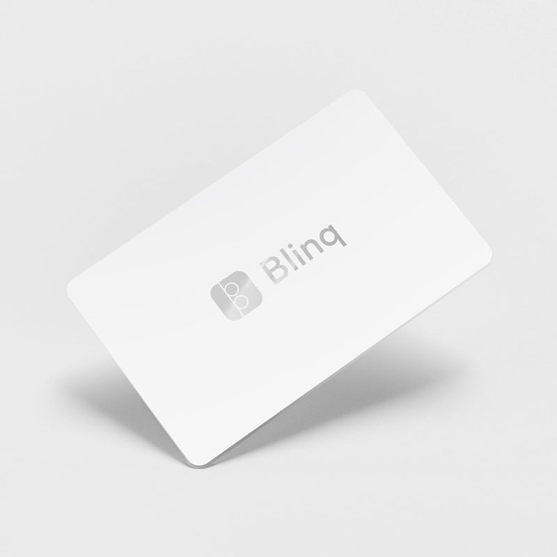 Blinq Digital Business Card – NFC Card - Instant Share via Tap - Compatible with iPhone & Android (White) - Image 5